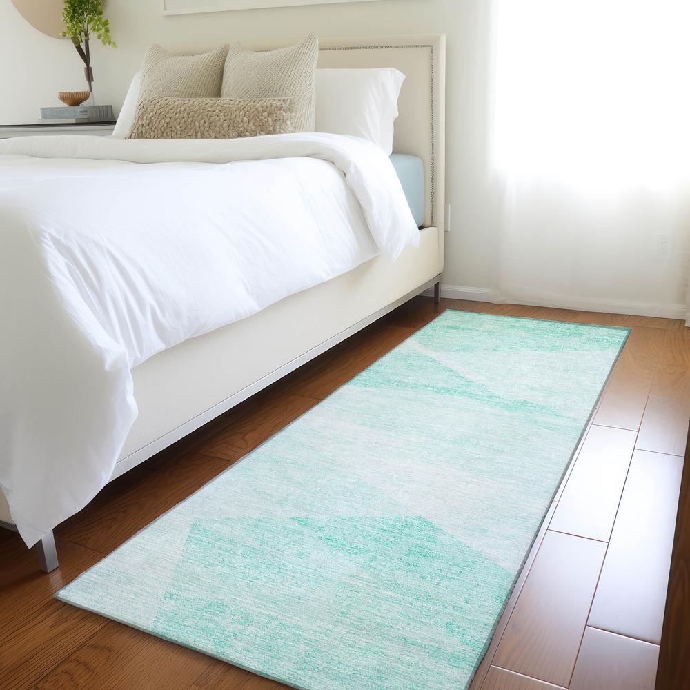 Chantille ACN770 Teal 2'3" x 7'6" Rug. Picture 5