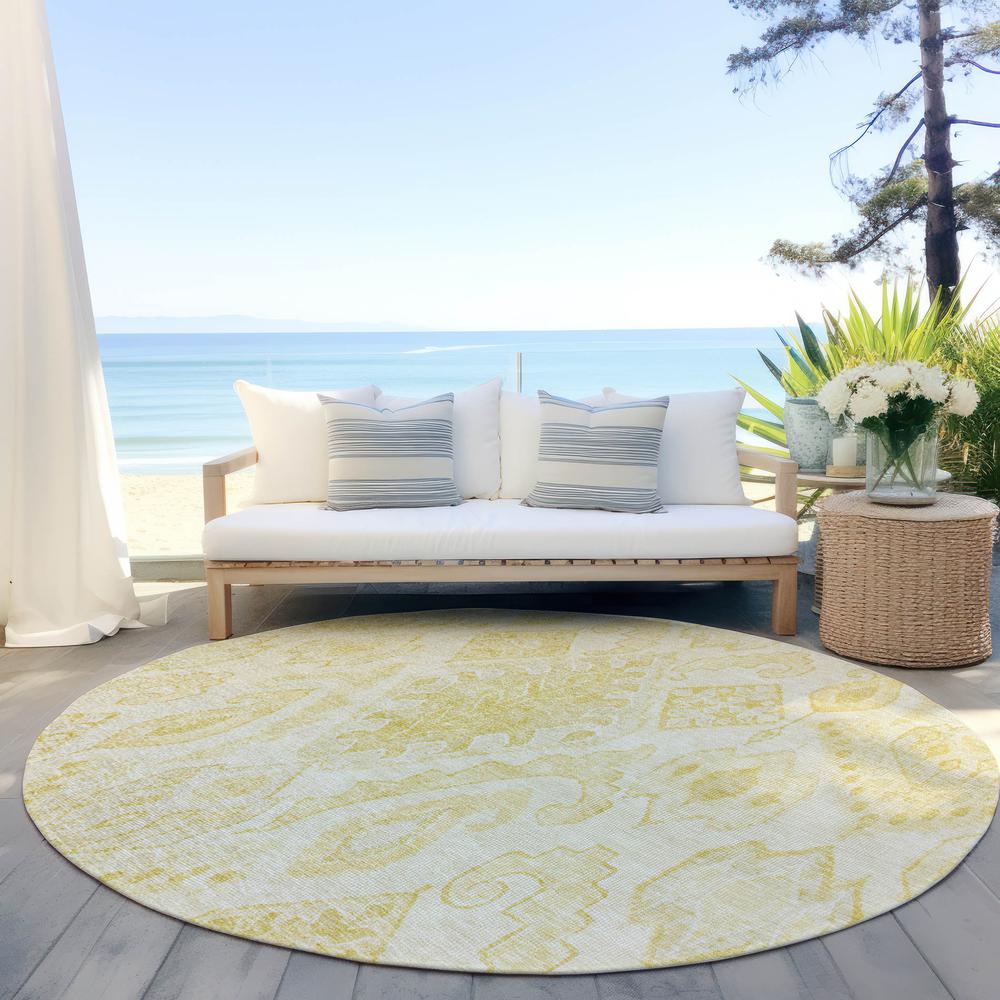 Chantille ACN776 Gold 8' x 8' Rug. Picture 6