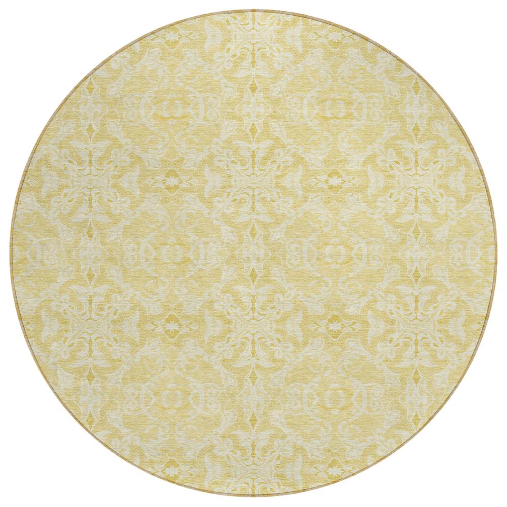 Chantille ACN784 Gold 8' x 8' Rug. Picture 1