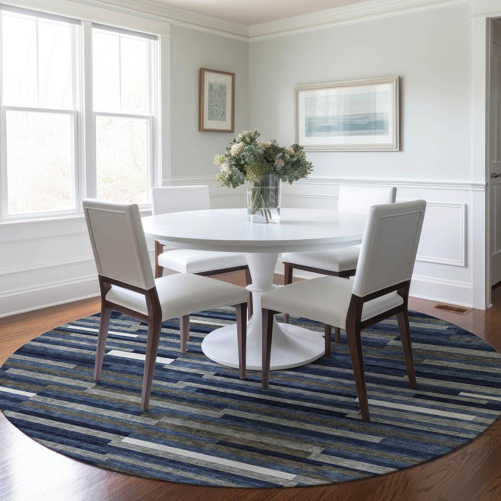 Chantille ACN894 Blue 8' x 8' Rug. Picture 5