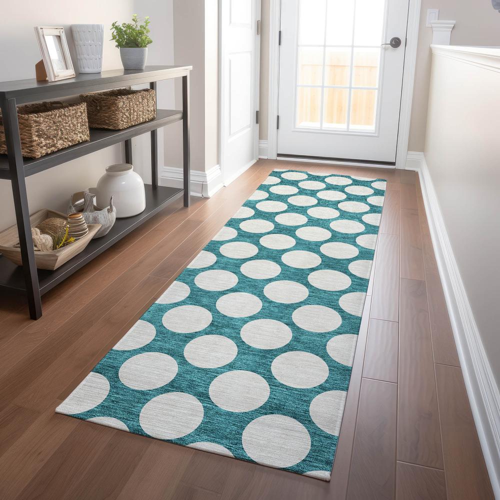 Chantille ACN921 Teal 2'3" x 7'6" Rug. Picture 5