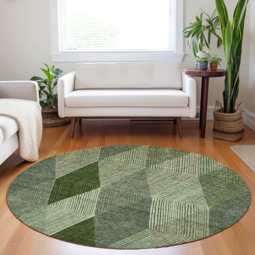 Chantille ACN962 Green 8' x 8' Rug. Picture 5