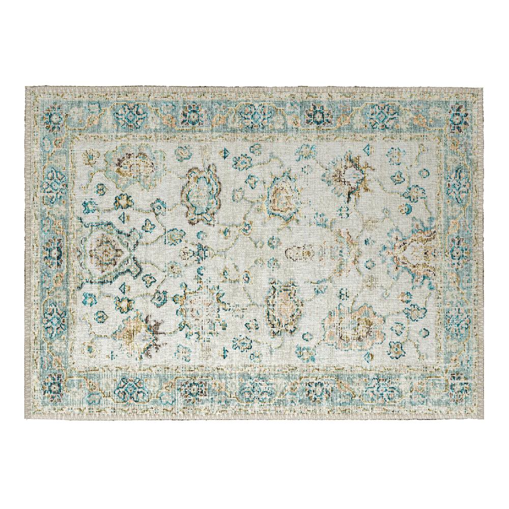 Indoor/Outdoor Marbella MB6 Ivory Washable 1'8" x 2'6" Rug. Picture 1