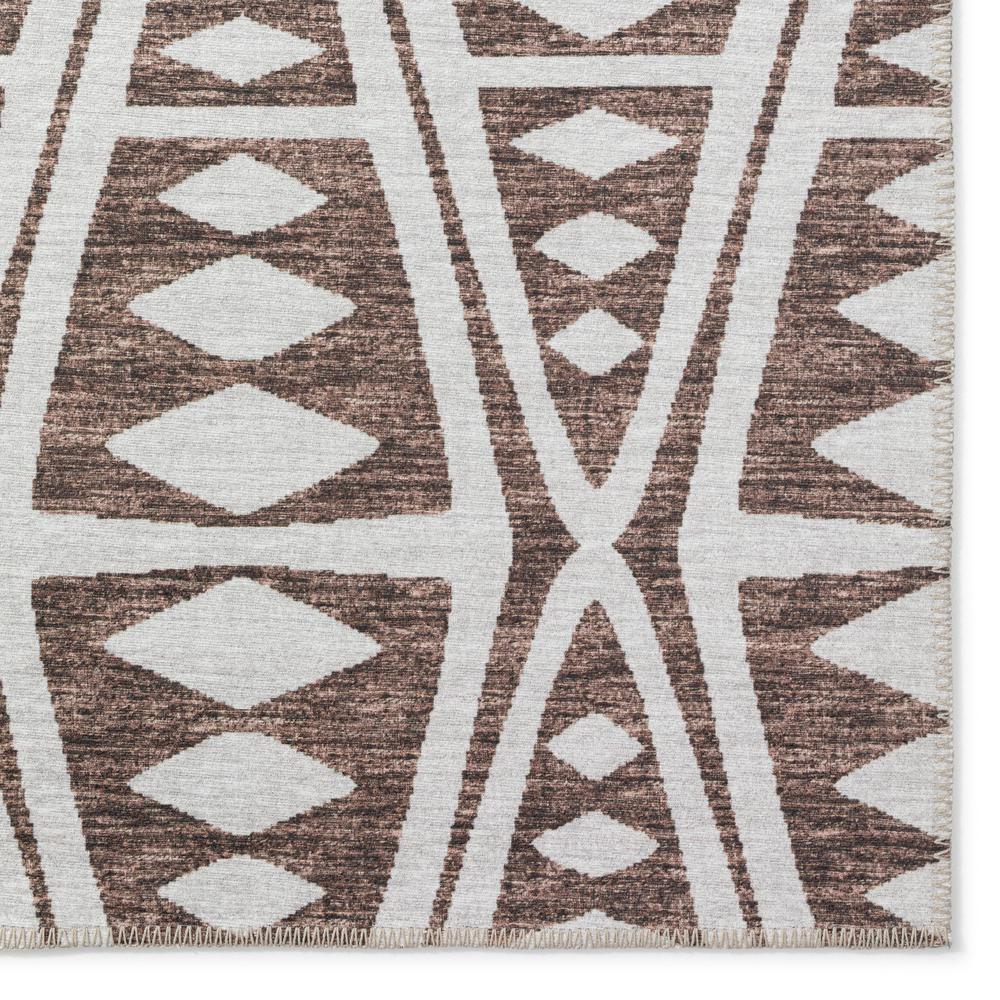Yuma Brown Southwestern Southwest 1'8" x 2'6" Accent Rug Brown AYU36. Picture 2