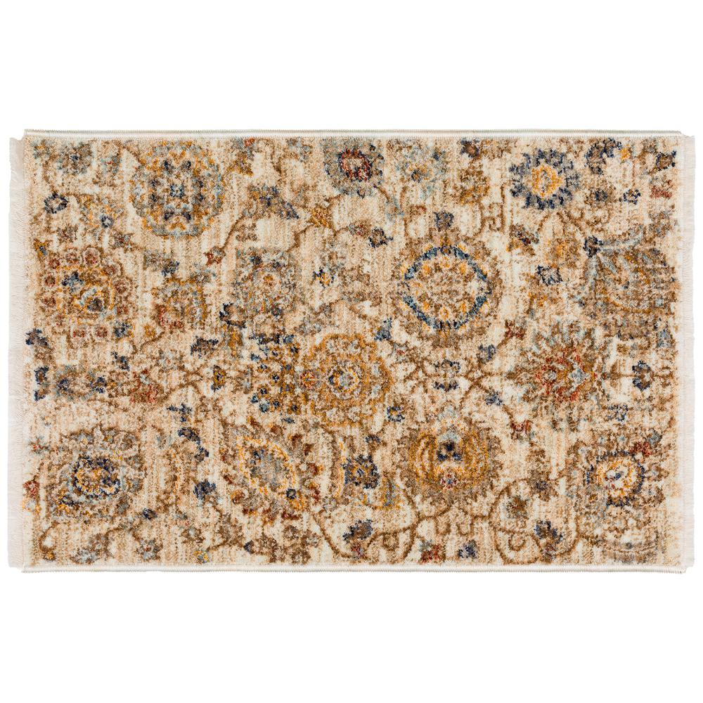 Bergama BE5 Ivory 1'8" x 2'6" Rug. Picture 1