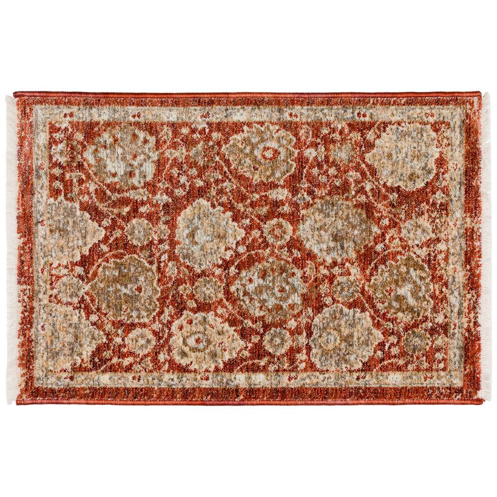 Bergama BE6 Paprika 1'8" x 2'6" Rug. Picture 1