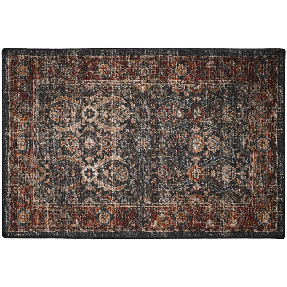 Jericho JC1 Charcoal 2' x 3' Rug. Picture 1