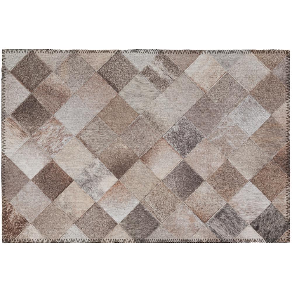 Indoor/Outdoor Stetson SS2 Flannel Washable 1'8" x 2'6" Rug. Picture 1