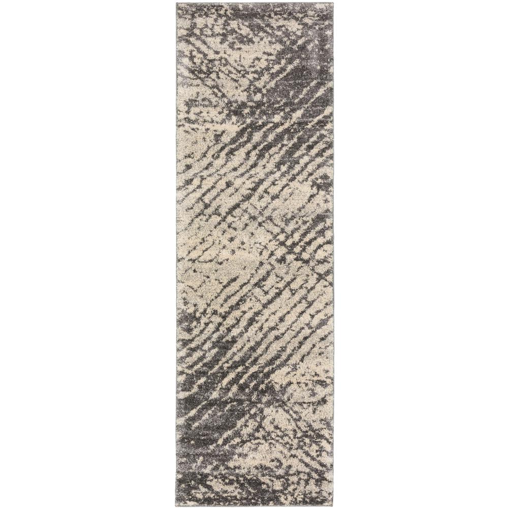 Orleans OR10 Grey 2'3" x 7'5" Runner Rug. Picture 1