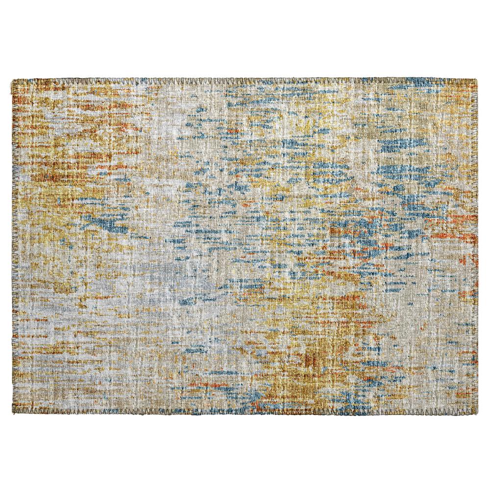Indoor/Outdoor Accord AAC31 Gilded Washable 1'8" x 2'6" Rug. Picture 1