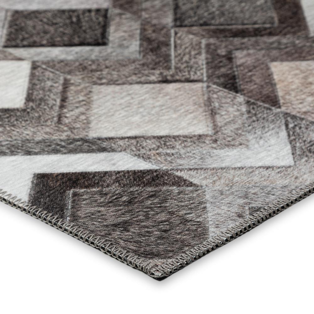 Laredo Gray Animal Patchwork 1'8" x 2'6" Accent Rug Gray ALR35. Picture 3