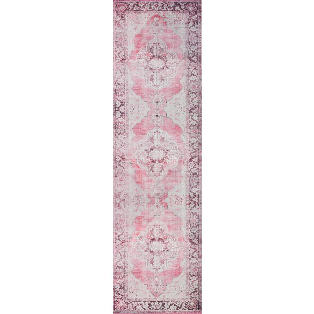 Amanti AM1 Pink 2'3" x 7'7" Runner Rug. Picture 1