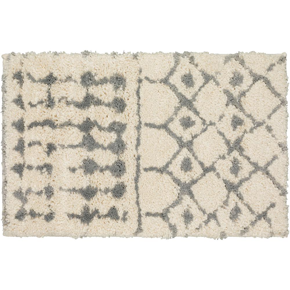 Marquee MQ2 Ivory/Metal 1'8" x 2'6" Rug. Picture 1