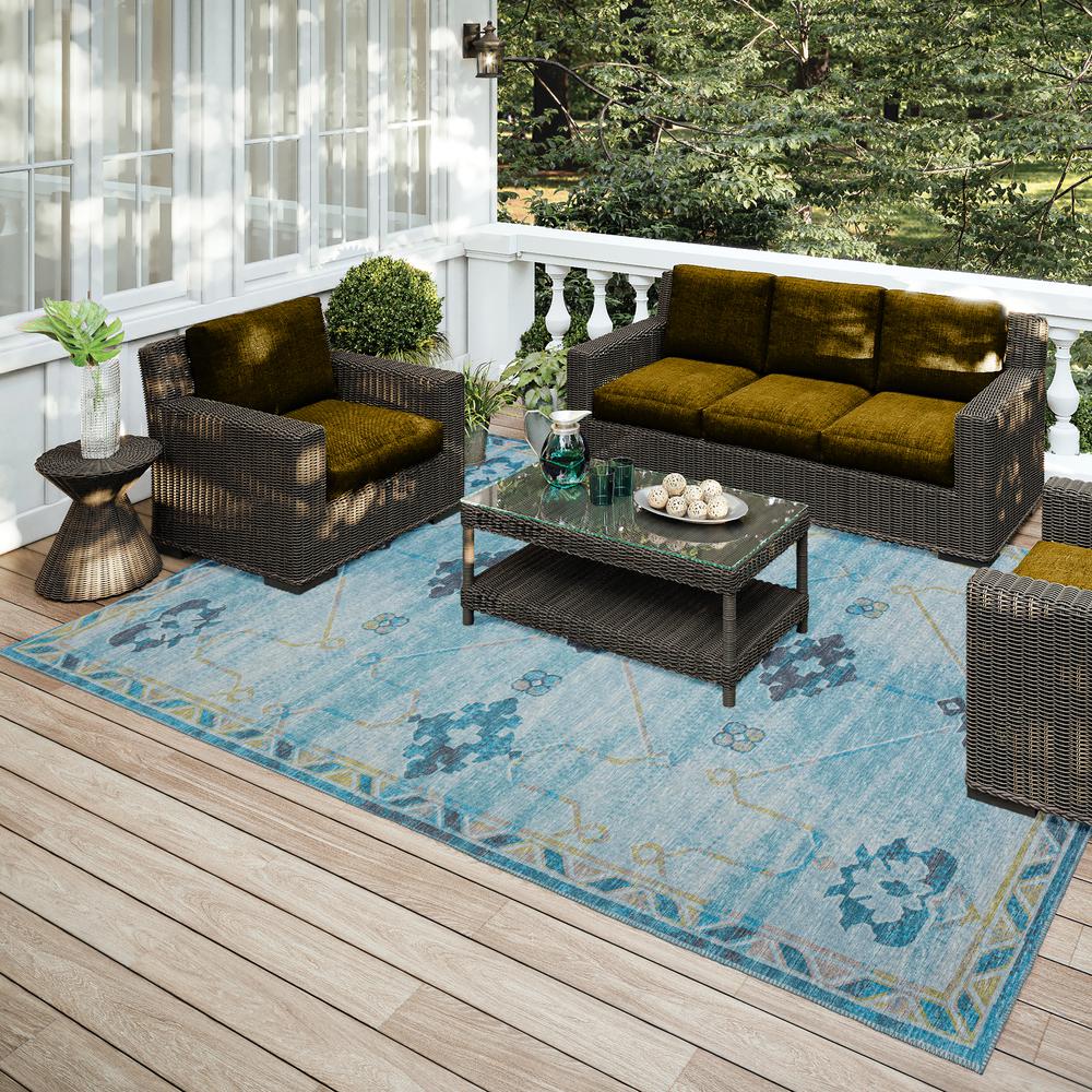Indoor/Outdoor Sedona SN16 Riverview Washable 10' x 14' Rug. Picture 2