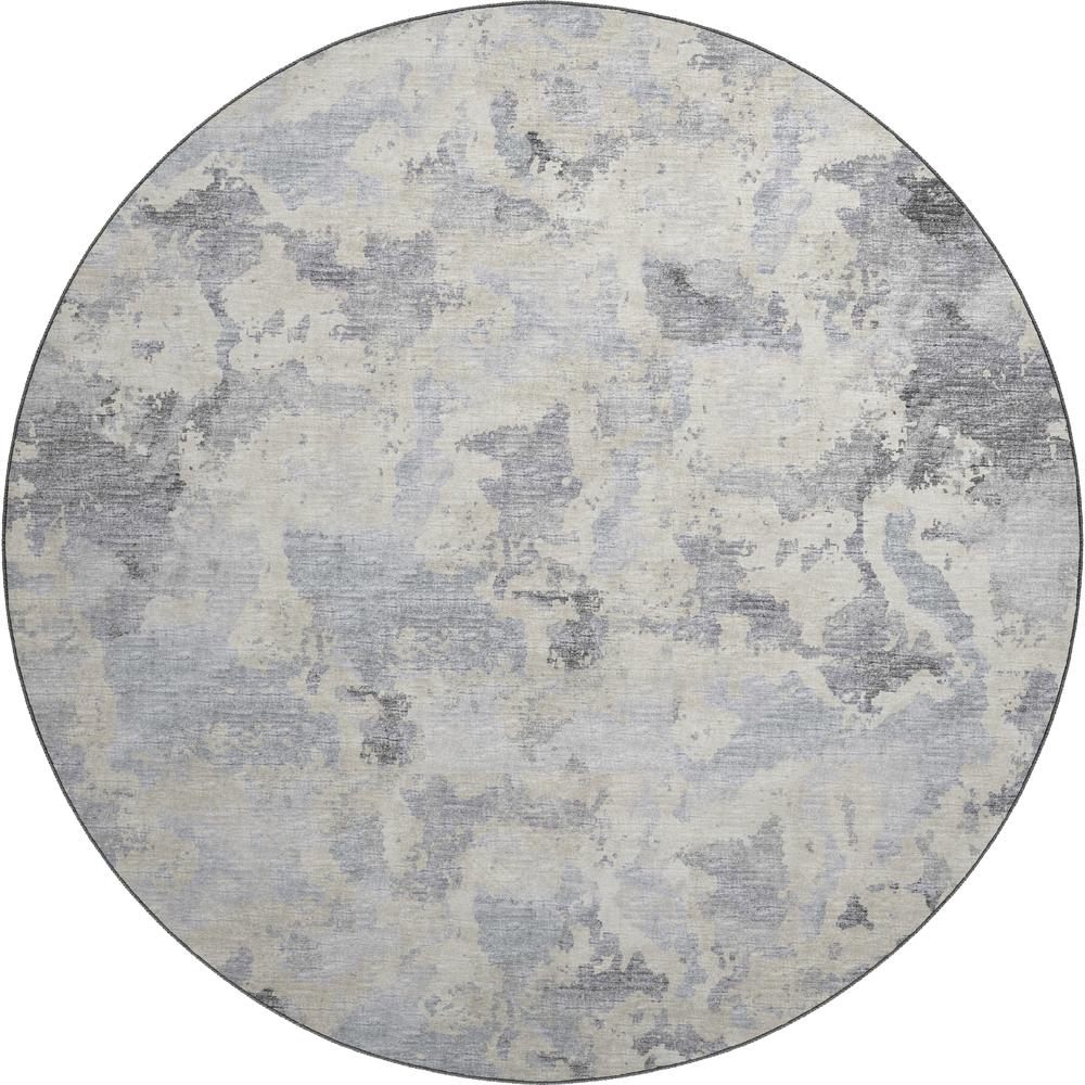 Camberly CM2 Graphite 8' x 8' Round Rug. Picture 1