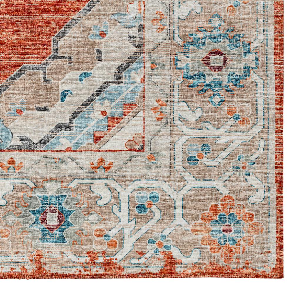 Indoor/Outdoor Marbella MB1 Spice Washable 1'8" x 2'6" Rug. Picture 3