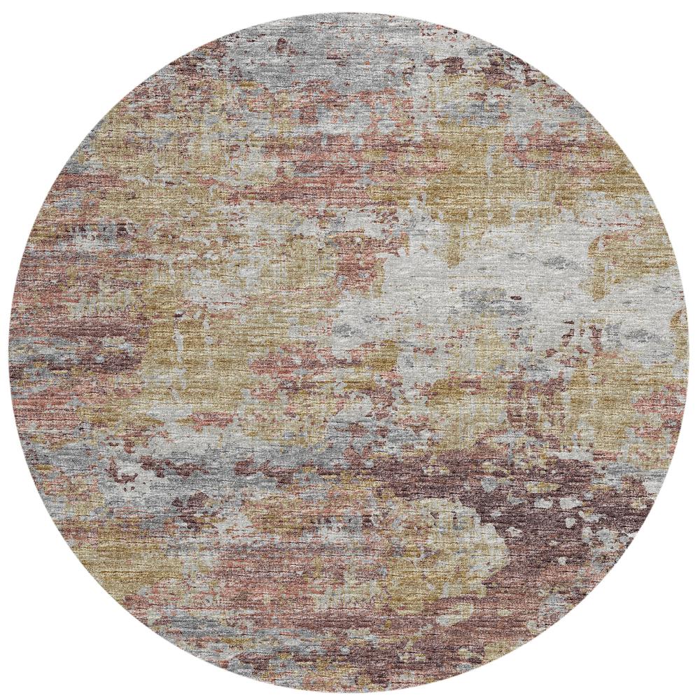 Indoor/Outdoor Accord AAC34 Multi Washable 8' x 8' Round Rug. Picture 1
