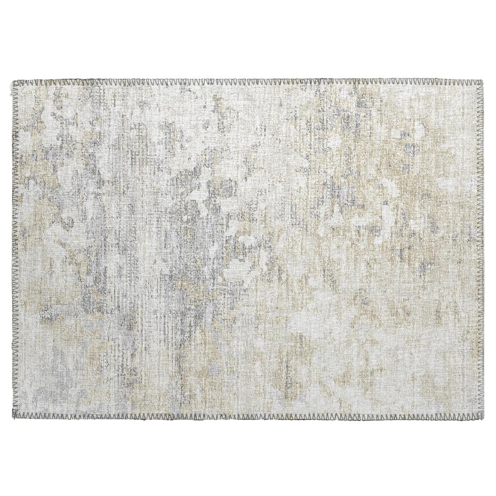 Indoor/Outdoor Accord AAC35 Ivory Washable 1'8" x 2'6" Rug. Picture 1