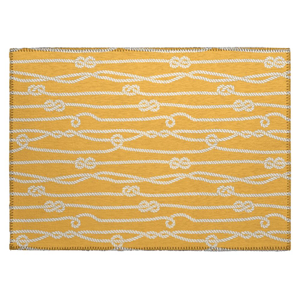 Indoor/Outdoor Harpswell AHP37 Gilded Washable 1'8" x 2'6" Rug. Picture 1