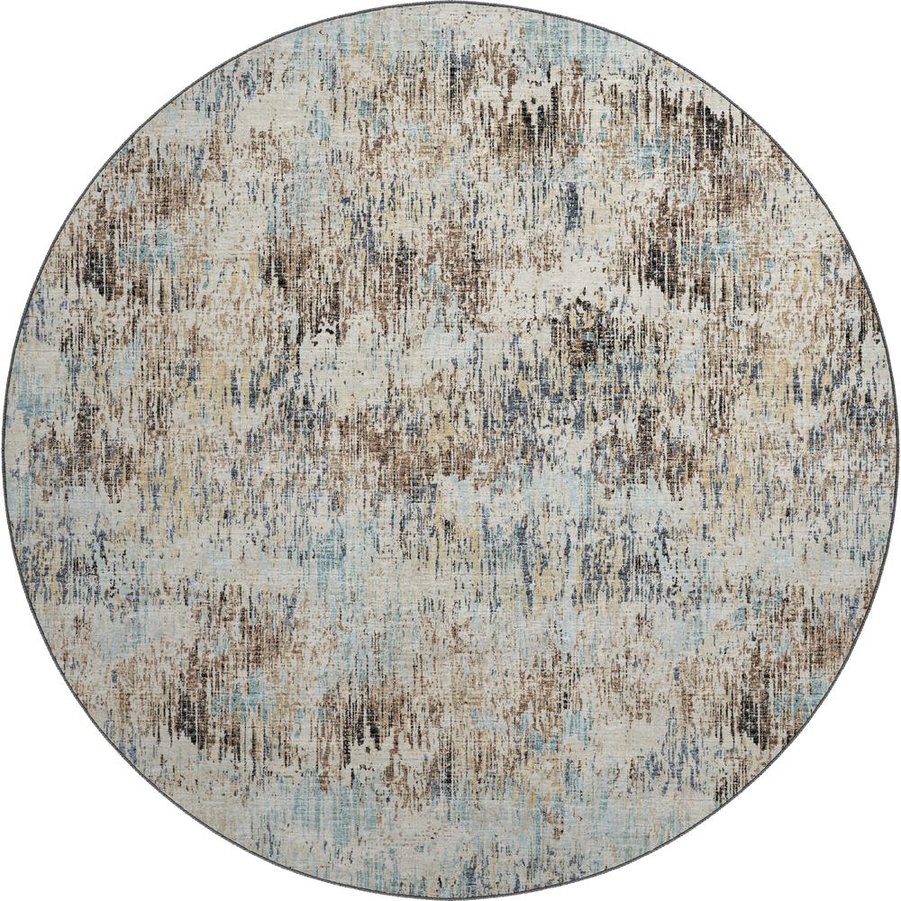 Camberly CM1 Driftwood 8' x 8' Round Rug. Picture 1