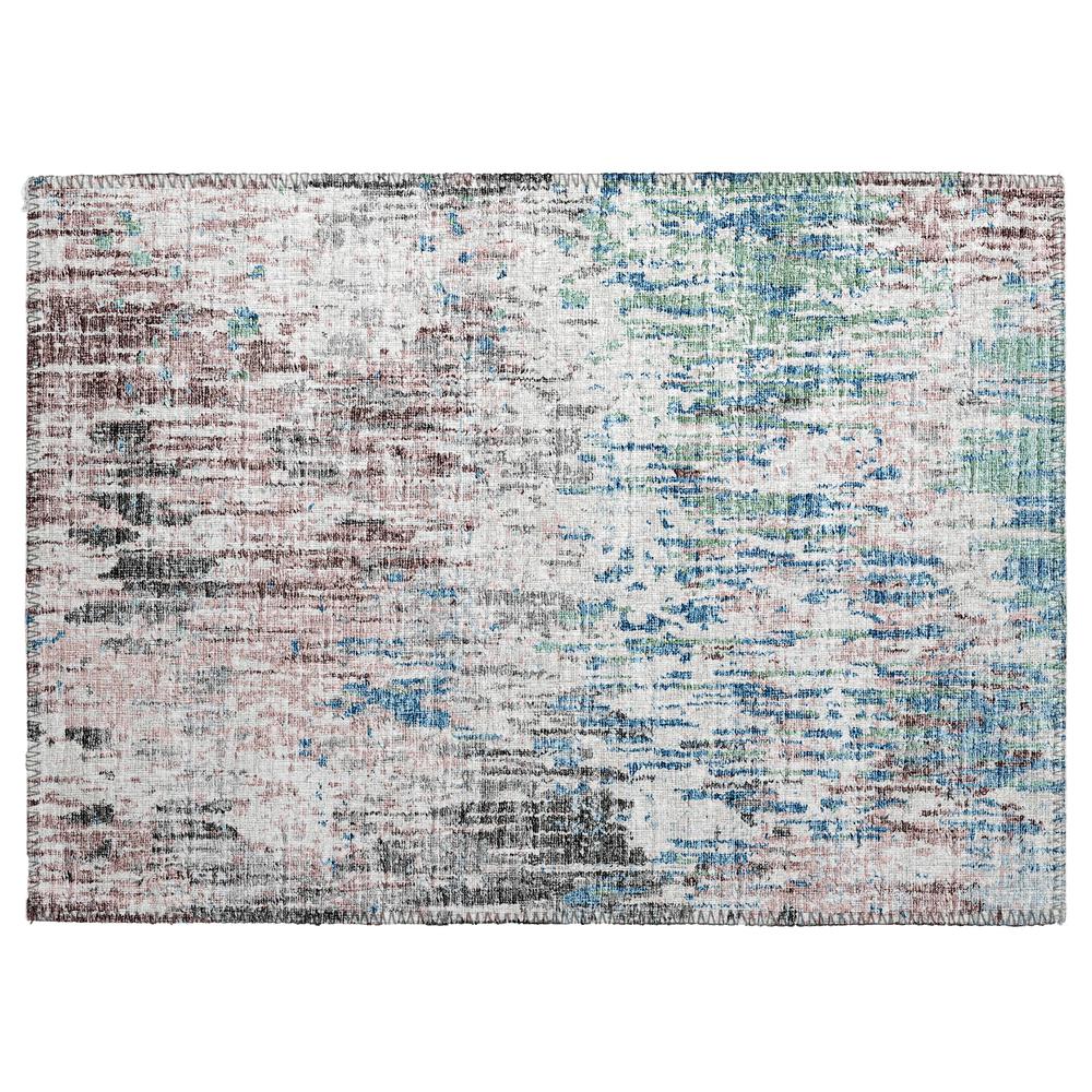Indoor/Outdoor Accord AAC31 Multi Washable 1'8" x 2'6" Rug. Picture 2