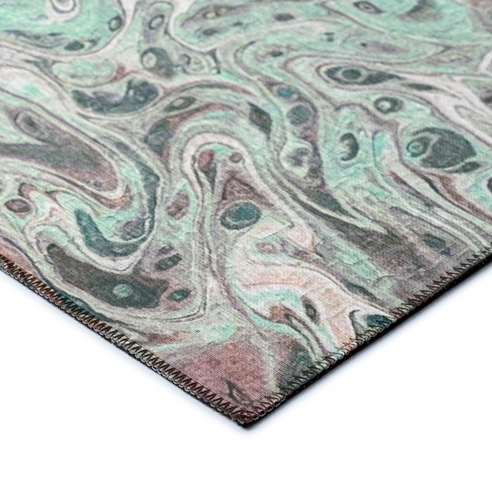 Karina Mint Modern Abstract 1'8" x 2'6" Accent Rug Mint AKC39. Picture 3