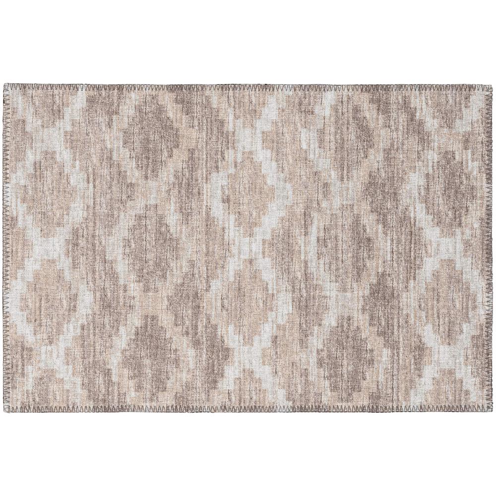 Indoor/Outdoor Sedona SN9 Taupe Washable 1'8" x 2'6" Rug. Picture 1