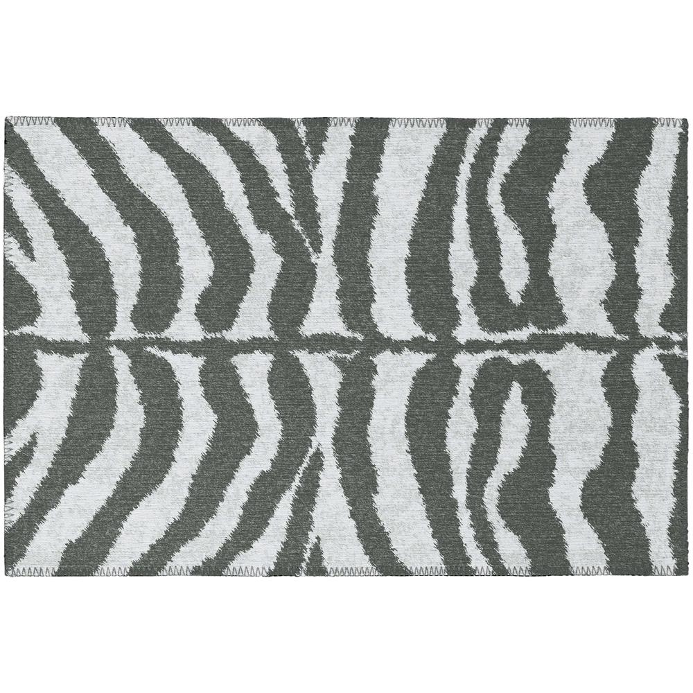 Indoor/Outdoor Mali ML1 Flannel Washable 1'8" x 2'6" Rug. Picture 1