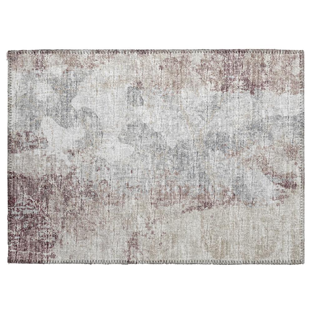 Indoor/Outdoor Accord AAC33 Plum Washable 1'8" x 2'6" Rug. Picture 1