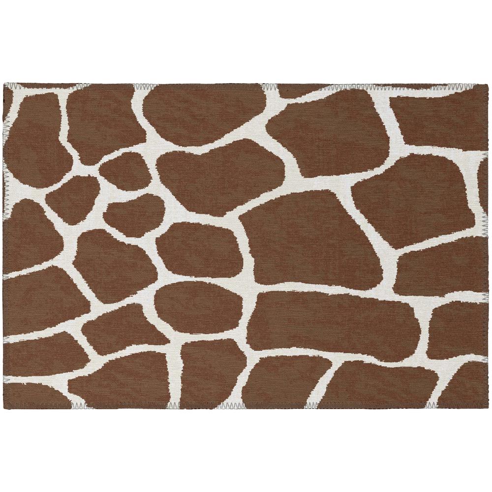 Indoor/Outdoor Mali ML4 Chocolate Washable 1'8" x 2'6" Rug. Picture 1