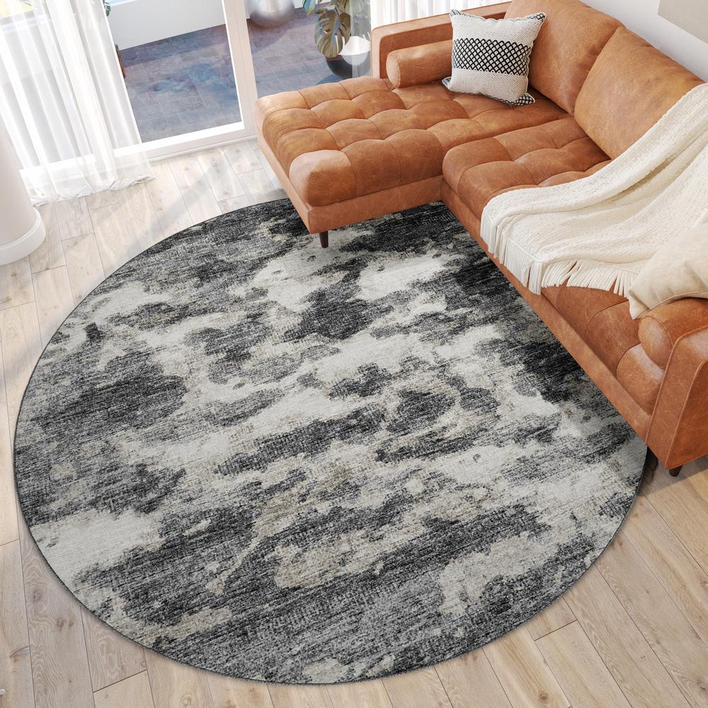 Camberly CM6 Midnight 8' x 8' Round Rug. Picture 2
