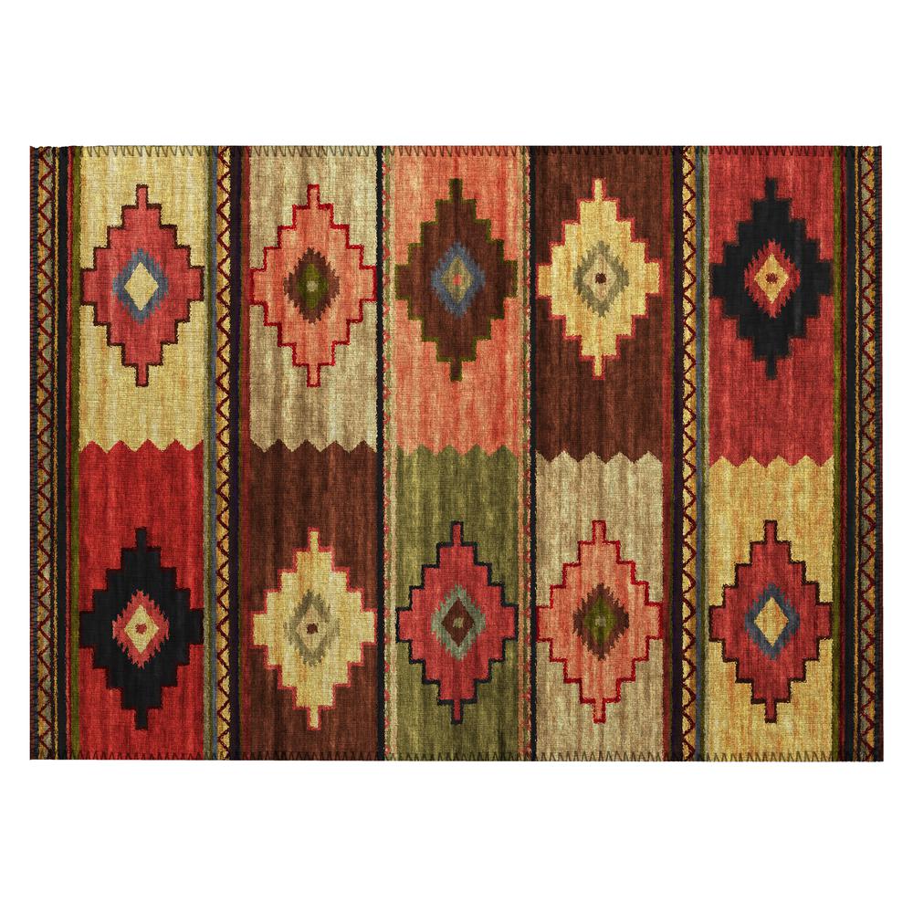 Indoor/Outdoor Sonora ASO31 Paprika Washable 1'8" x 2'6" Rug. Picture 1