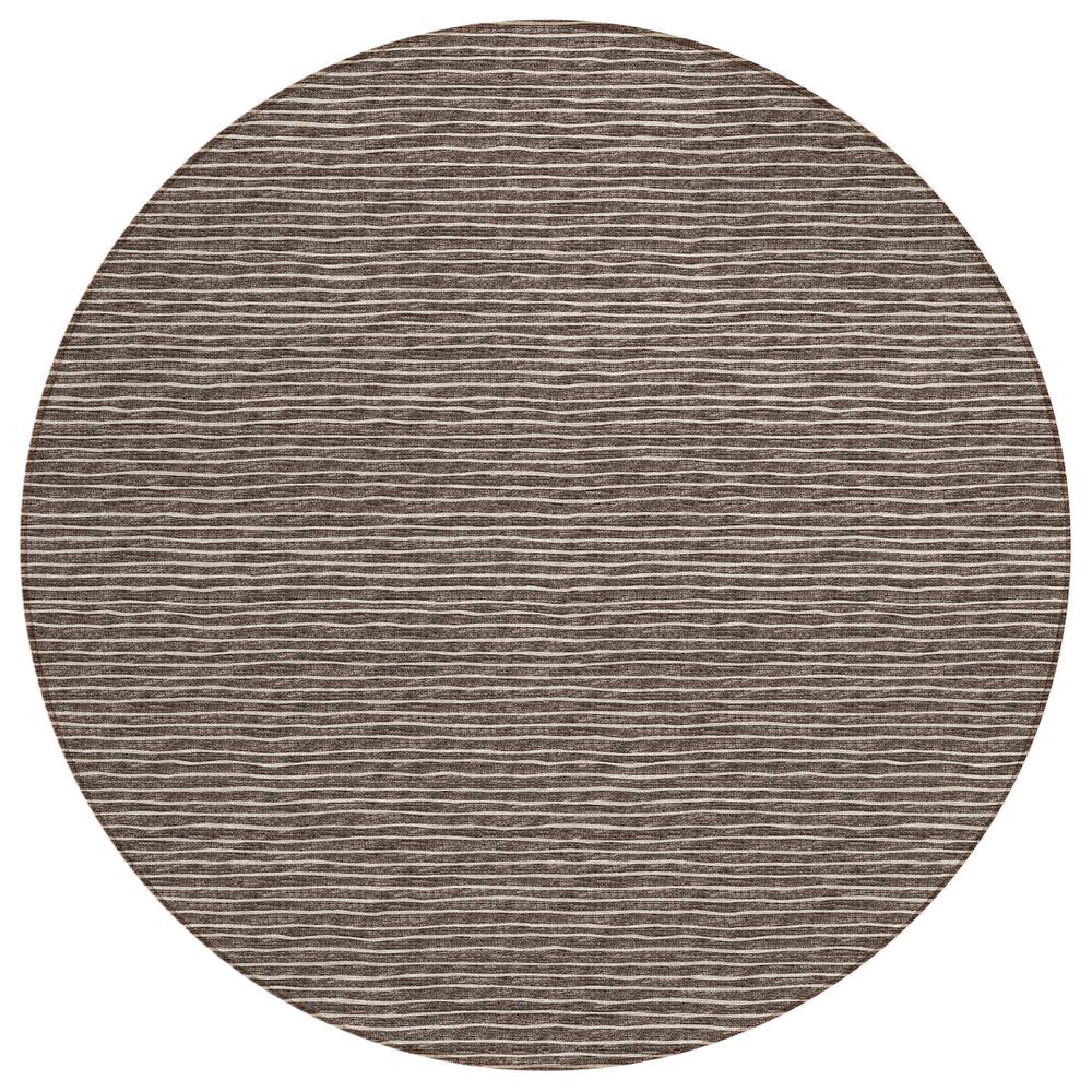 Indoor/Outdoor Laidley LA1 Chocolate Washable 10' x 10' Rug. The main picture.