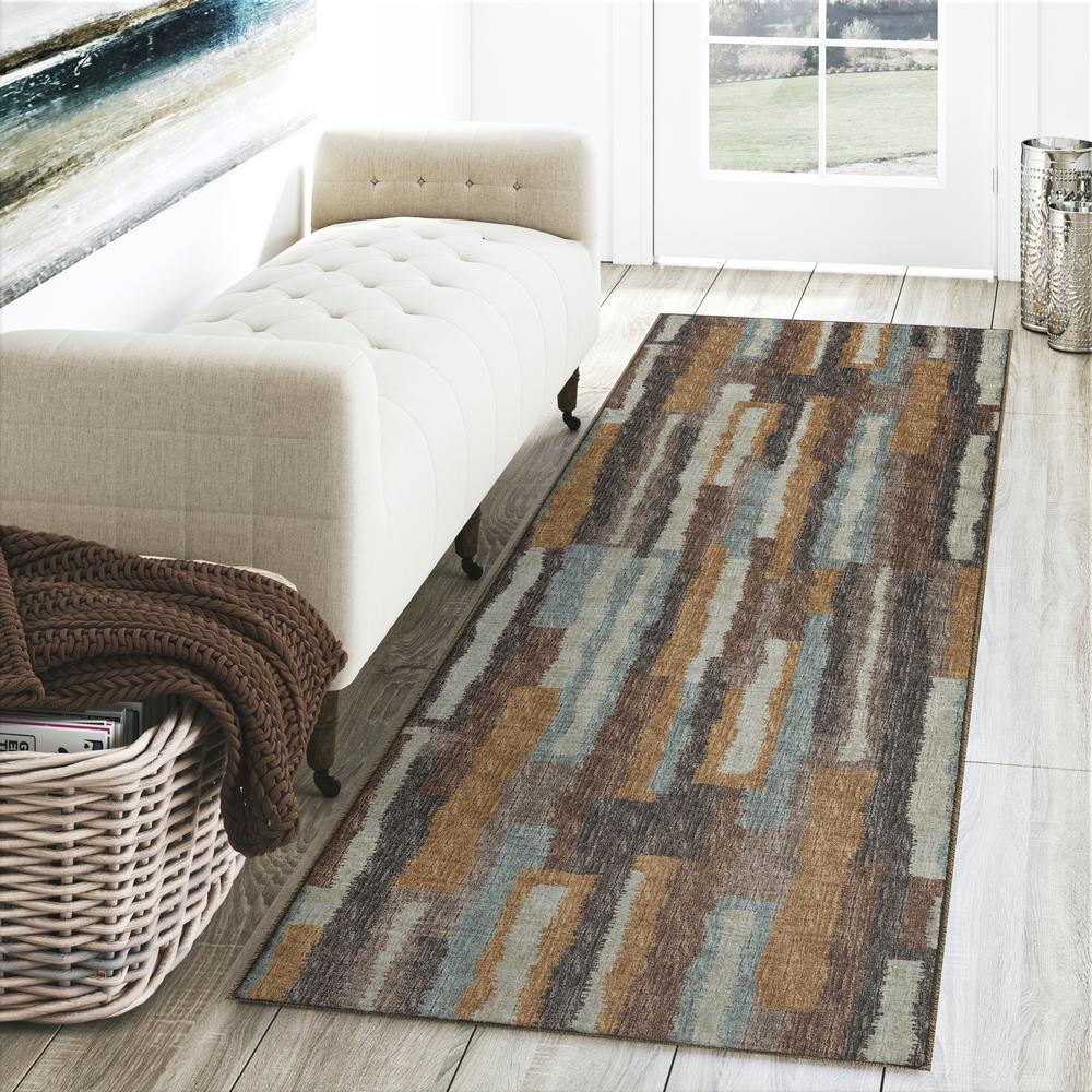 Brisbane BR7 Canyon 2'3" x 7'6" Runner Rug. Picture 2