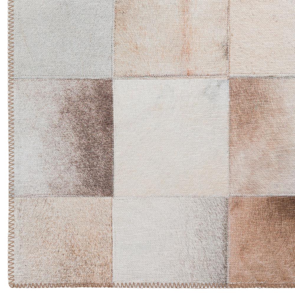 Laredo Taupe Animal Patchwork 1'8" x 2'6" Accent Rug Taupe ALR40. Picture 2