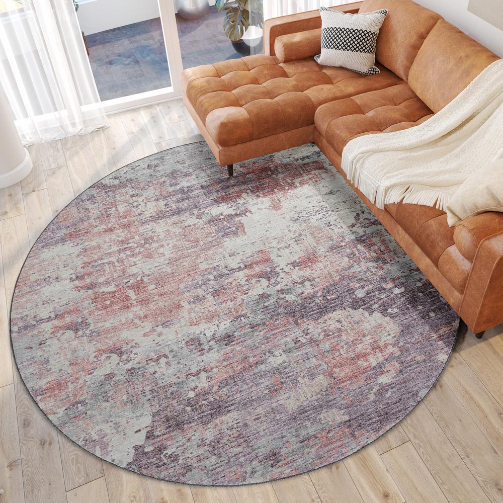 Camberly CM4 Rose 8' x 8' Round Rug. Picture 2