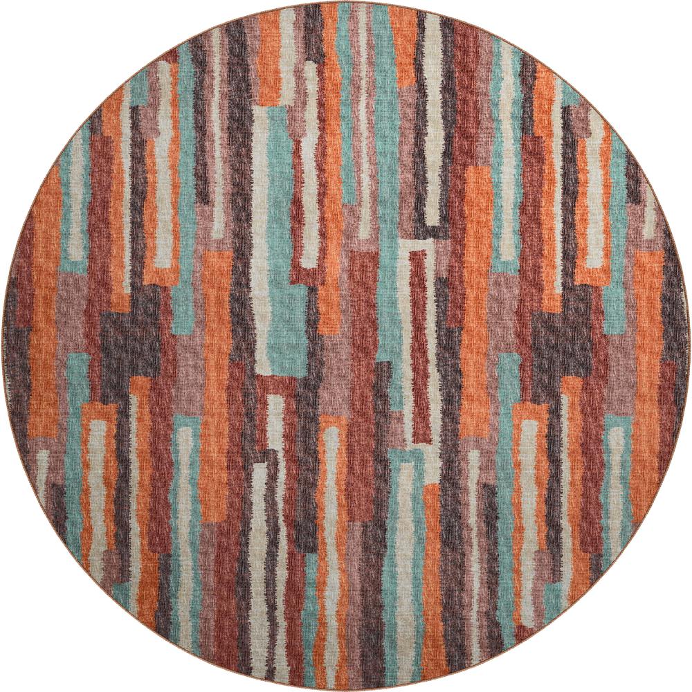 Brisbane BR7 Canyon 8' x 8' Round Rug. Picture 1