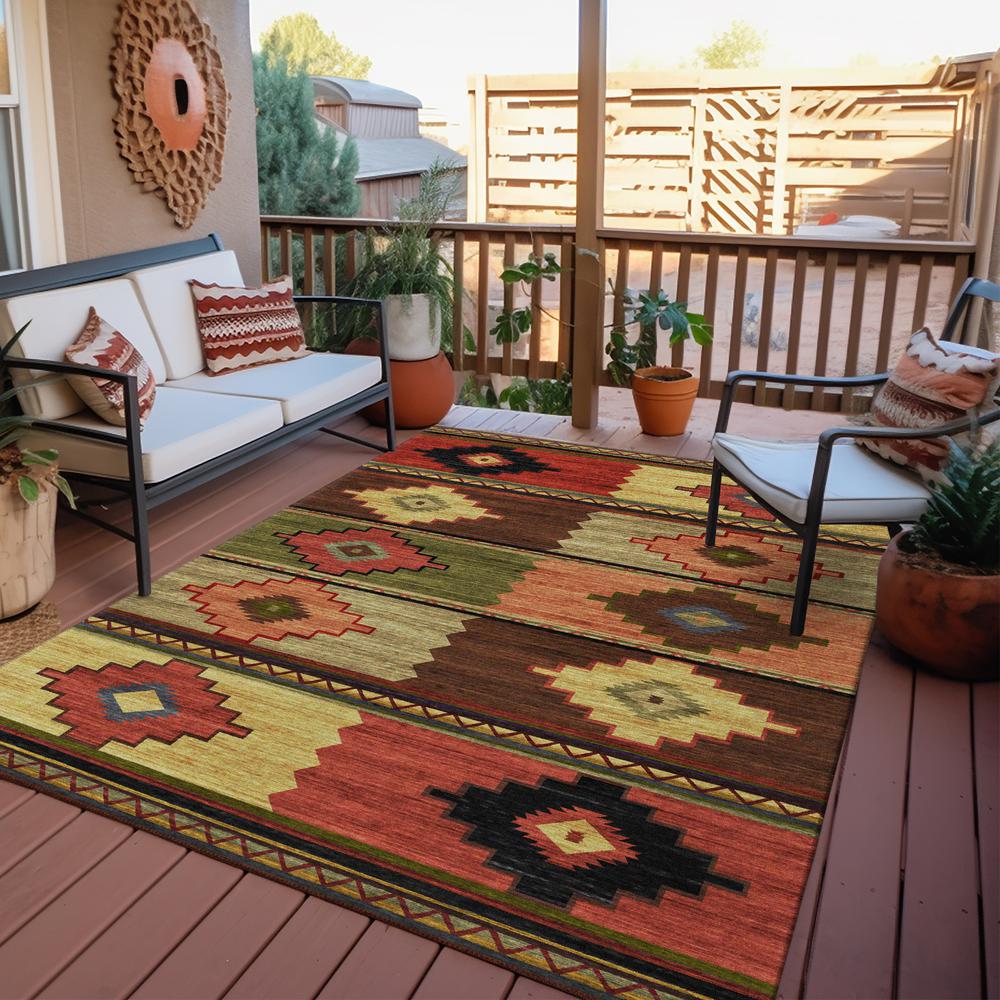 Indoor/Outdoor Phoenix PH1 Canyon Washable 2'6" x 3'10" Rug. Picture 9