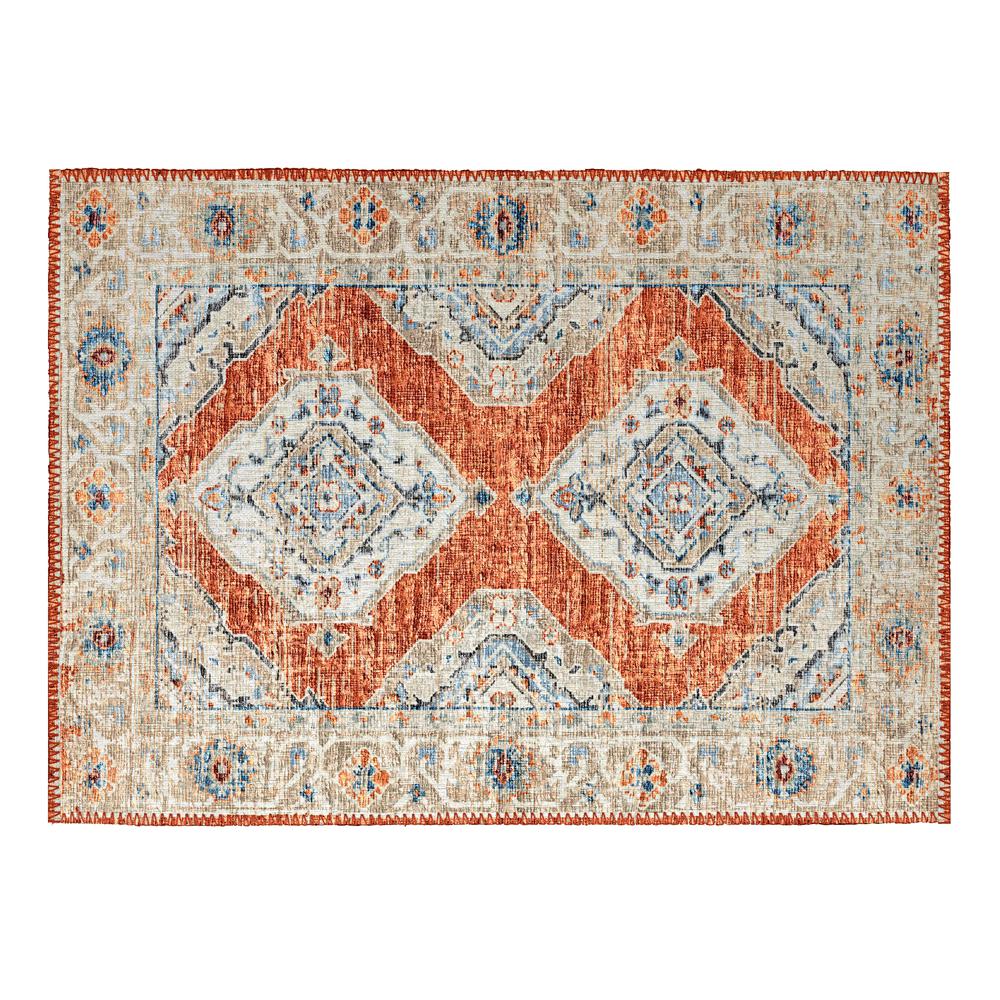 Indoor/Outdoor Marbella MB1 Spice Washable 1'8" x 2'6" Rug. Picture 1