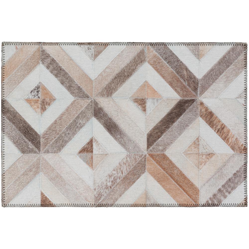 Indoor/Outdoor Stetson SS7 Flannel Washable 1'8" x 2'6" Rug. Picture 1