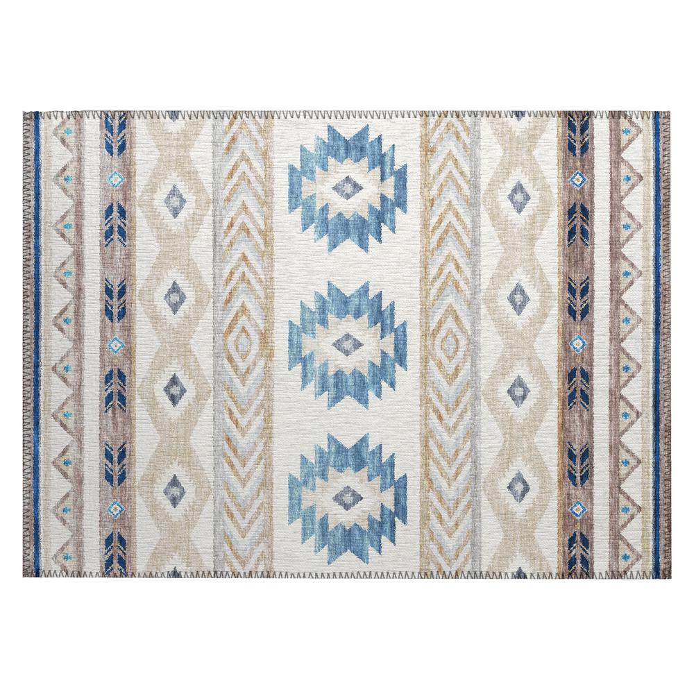 Indoor/Outdoor Sonora ASO33 Taupe Washable 1'8" x 2'6" Rug. Picture 1