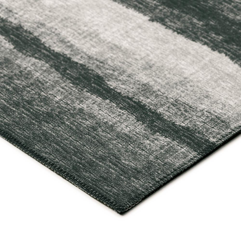 Bravado Shadow Contemporary Striped 1'8" x 2'6" Accent Rug Shadow ABV37. Picture 3