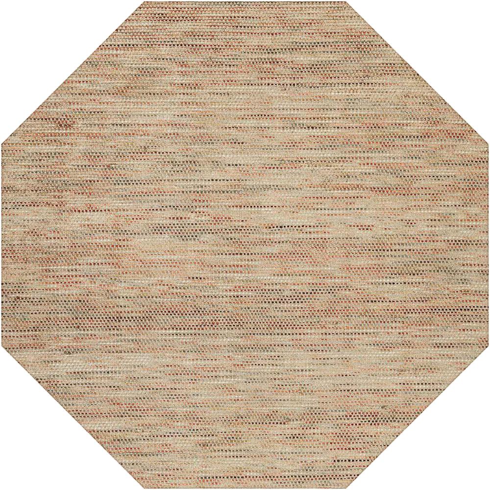 Zion ZN1 Mocha 10' x 10' Octagon Rug. Picture 1