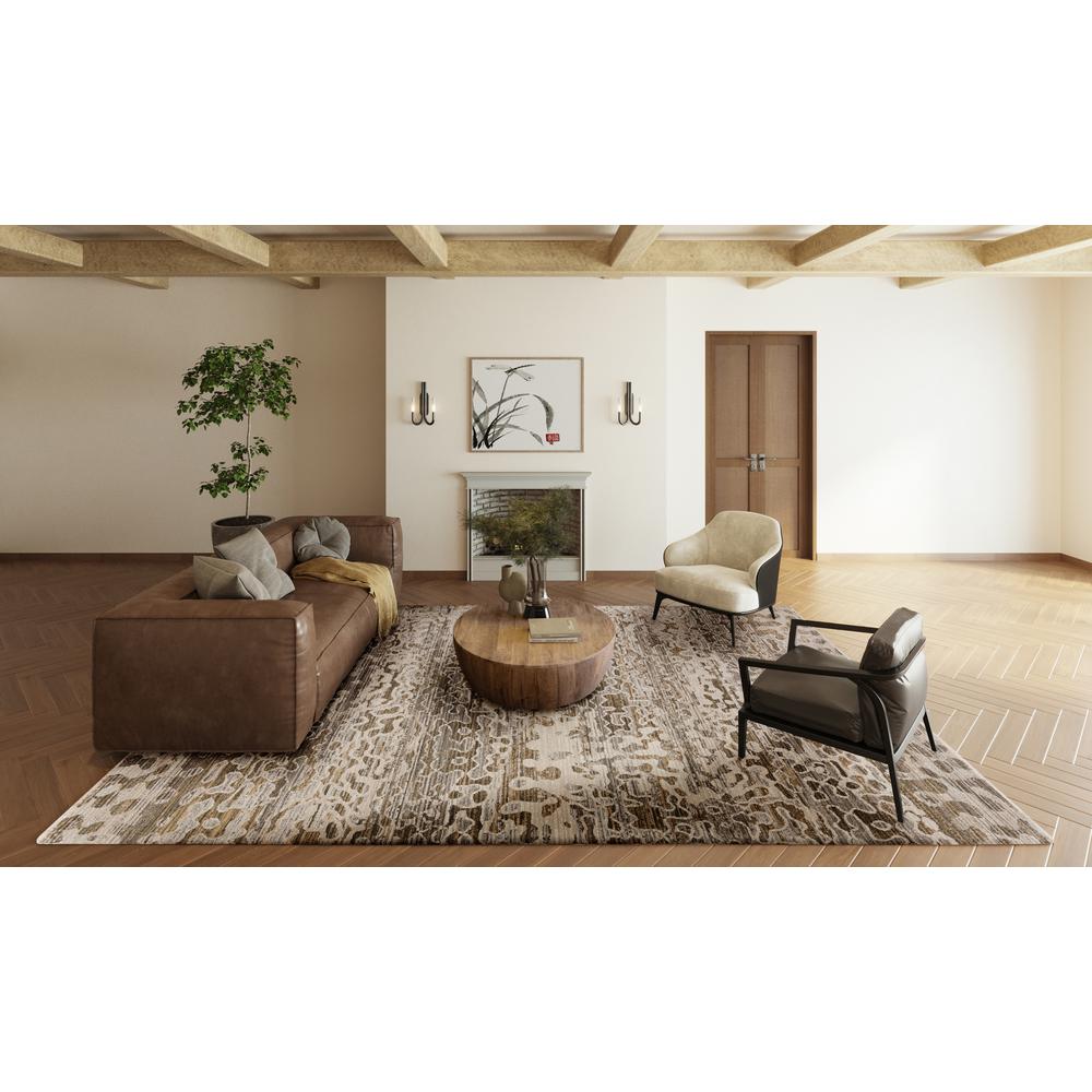 Emery AEE36 Brown 3'3" x 5'3" Rug. Picture 2