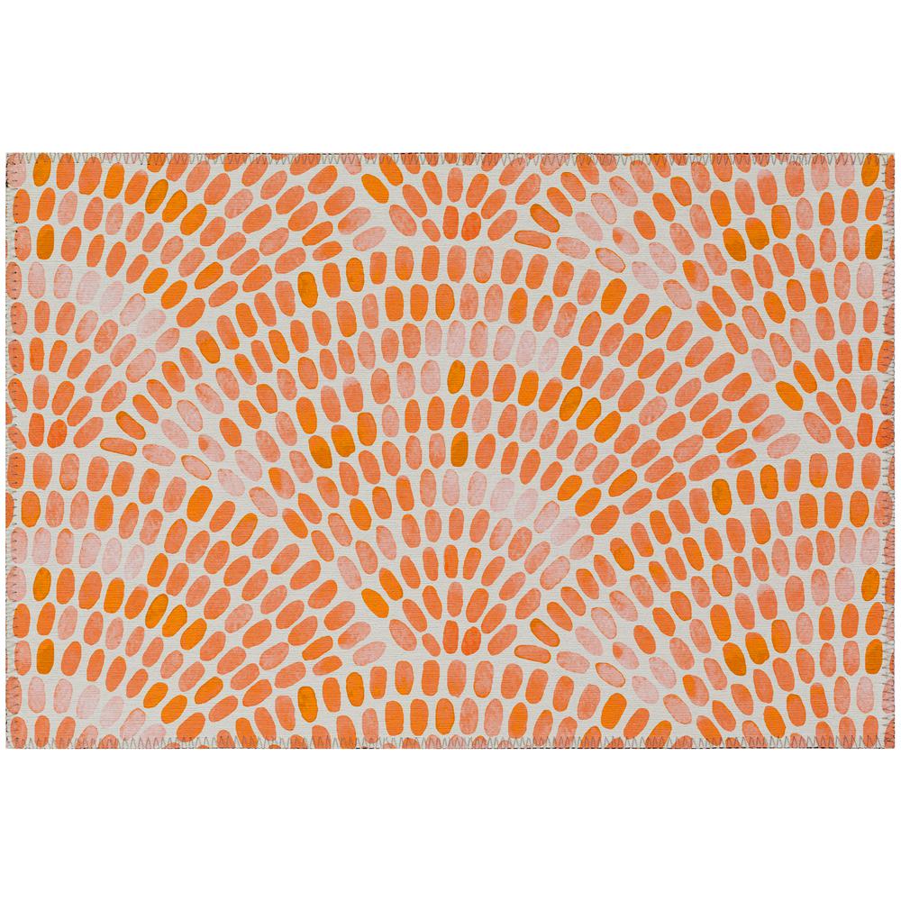 Indoor/Outdoor Surfside ASR37 Peach Washable 1'8" x 2'6" Rug. Picture 1