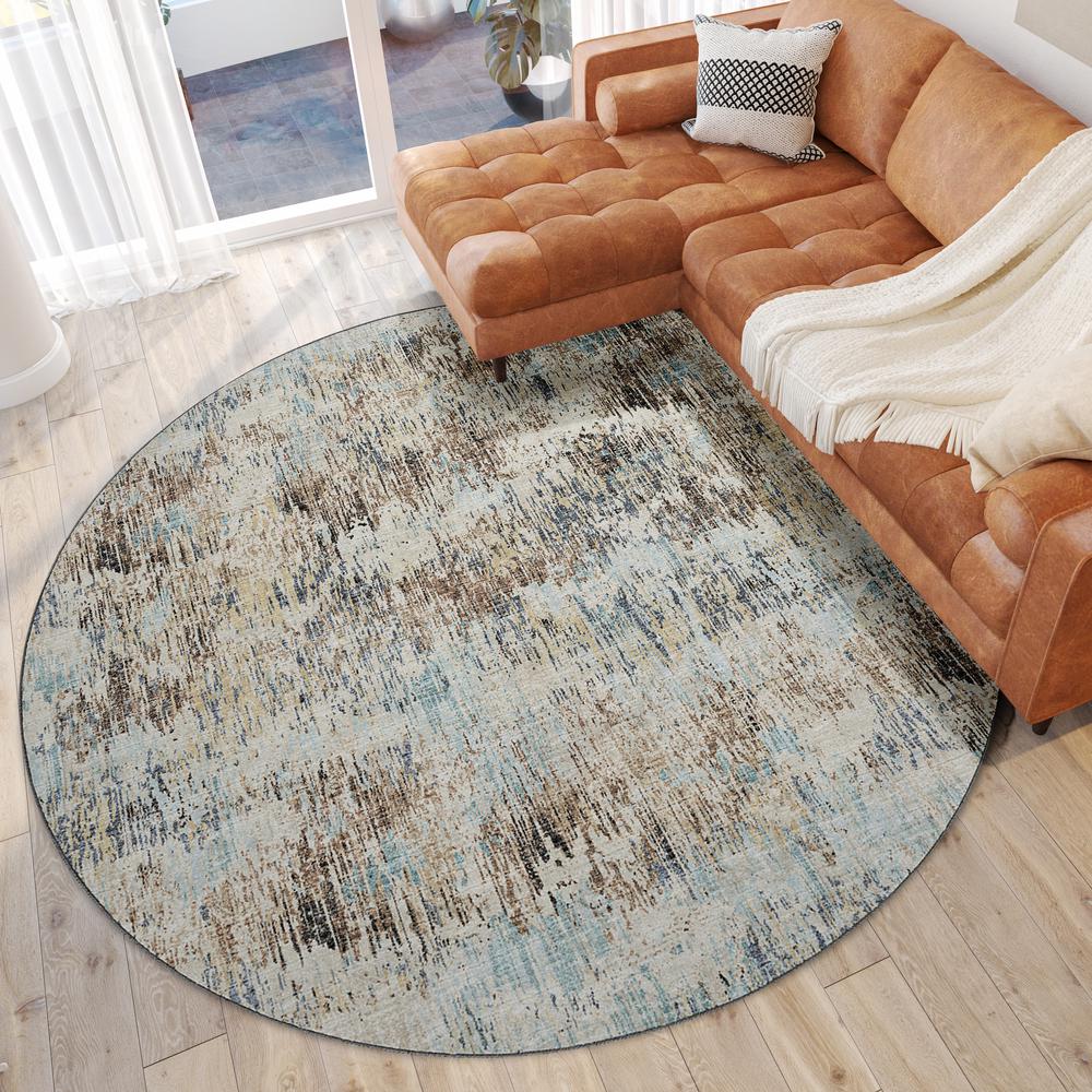 Camberly CM1 Driftwood 8' x 8' Round Rug. Picture 2