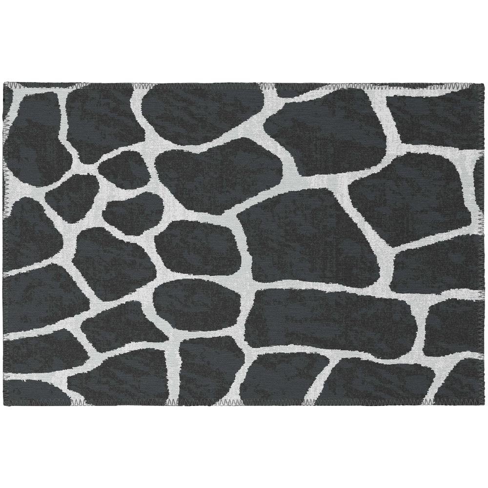 Indoor/Outdoor Mali ML4 Midnight Washable 1'8" x 2'6" Rug. Picture 1