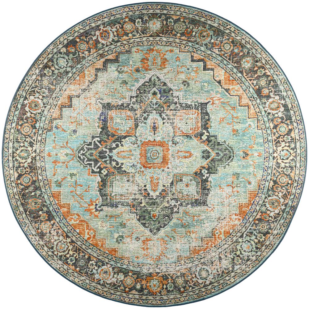 Jericho JC2 Mist 10' x 10' Round Rug. The main picture.