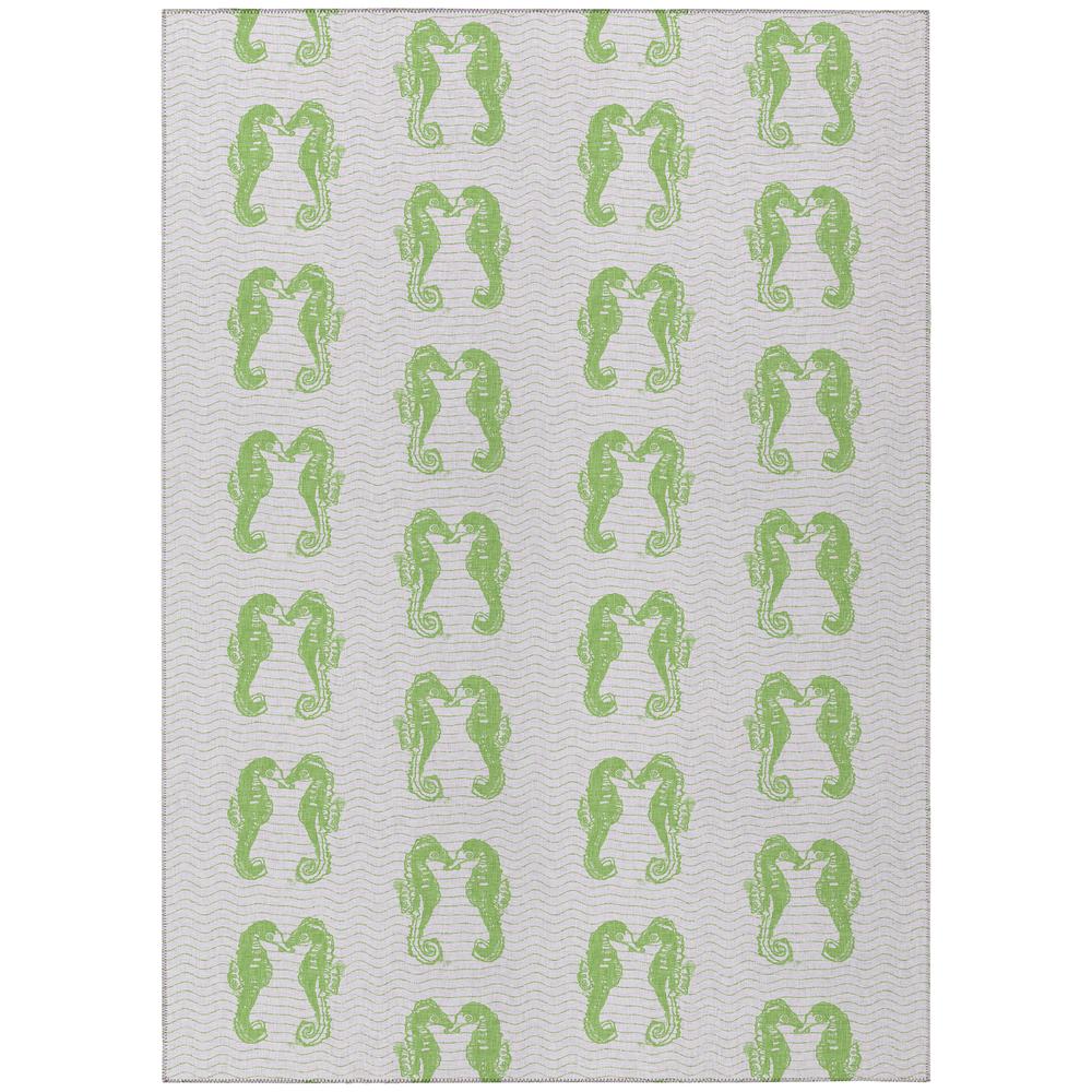Indoor/Outdoor Seabreeze SZ15 Lime-In Washable 2'6" x 3'10" Rug. Picture 1