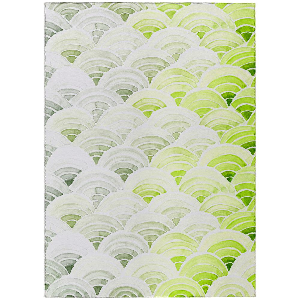 Indoor/Outdoor Seabreeze SZ5 Lime-In Washable 2'6" x 3'10" Rug. Picture 1
